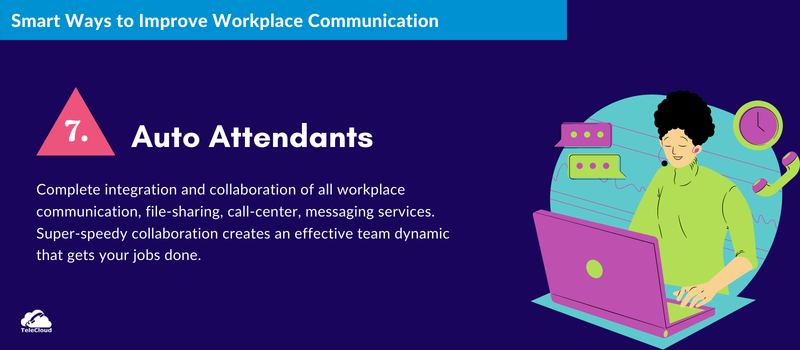 Auto Attendants to improve business communication - TeleCloud