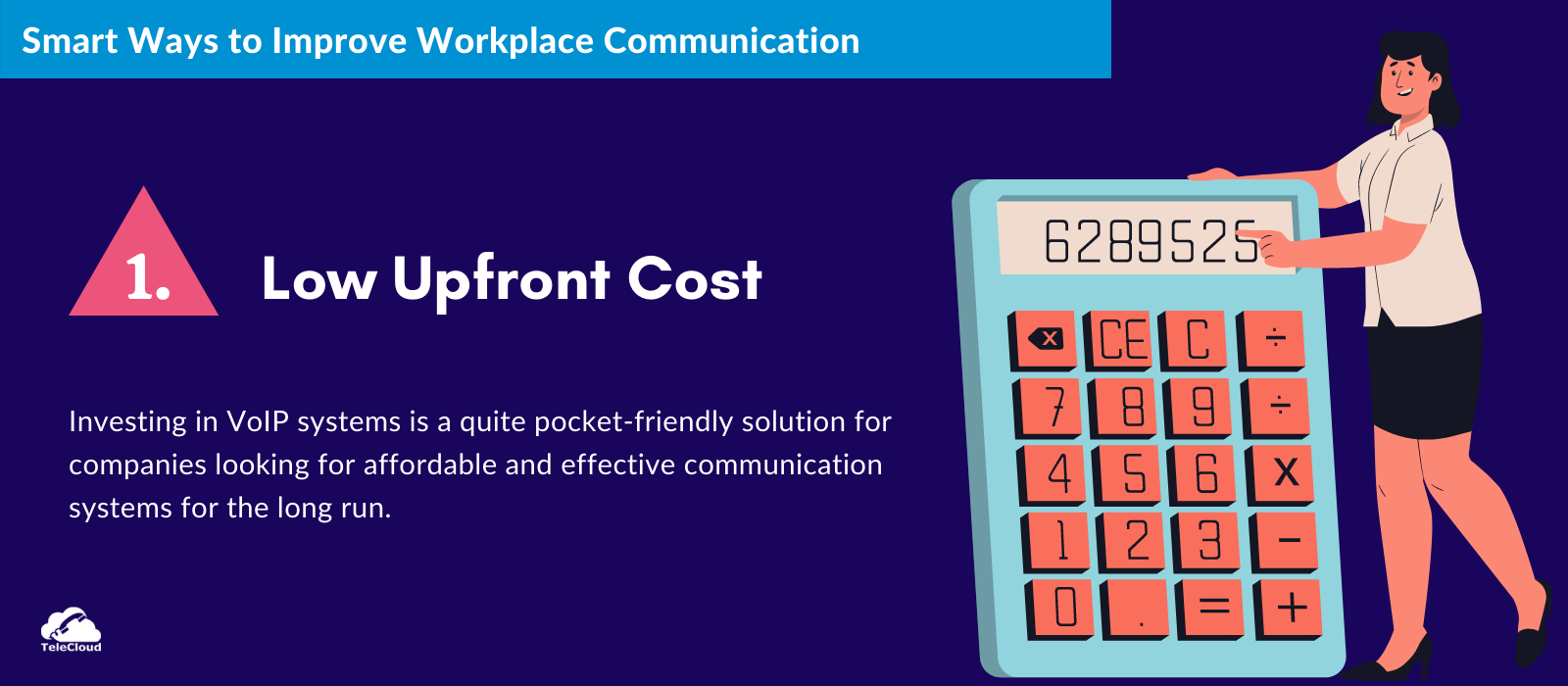 Low upfront cost to improve business communication - TeleCloud