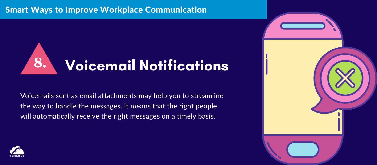 Voicemail Notifications to improve business communication - TeleCloud