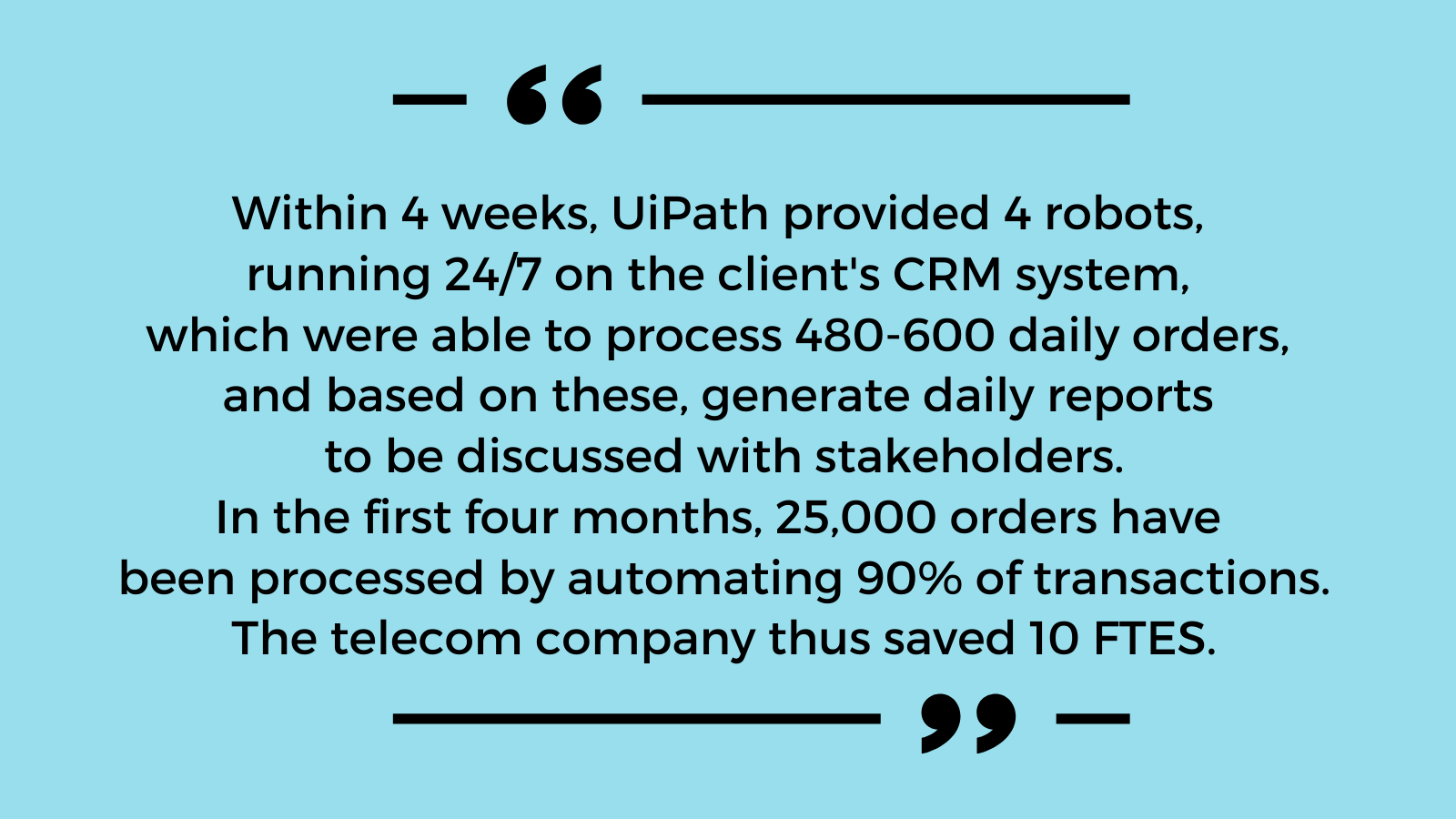 Case study of RPA in Telecom by UIPath