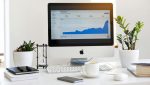 Computer screen displaying growing analytics and call data trends, representing VoIP lead generation performance metrics.